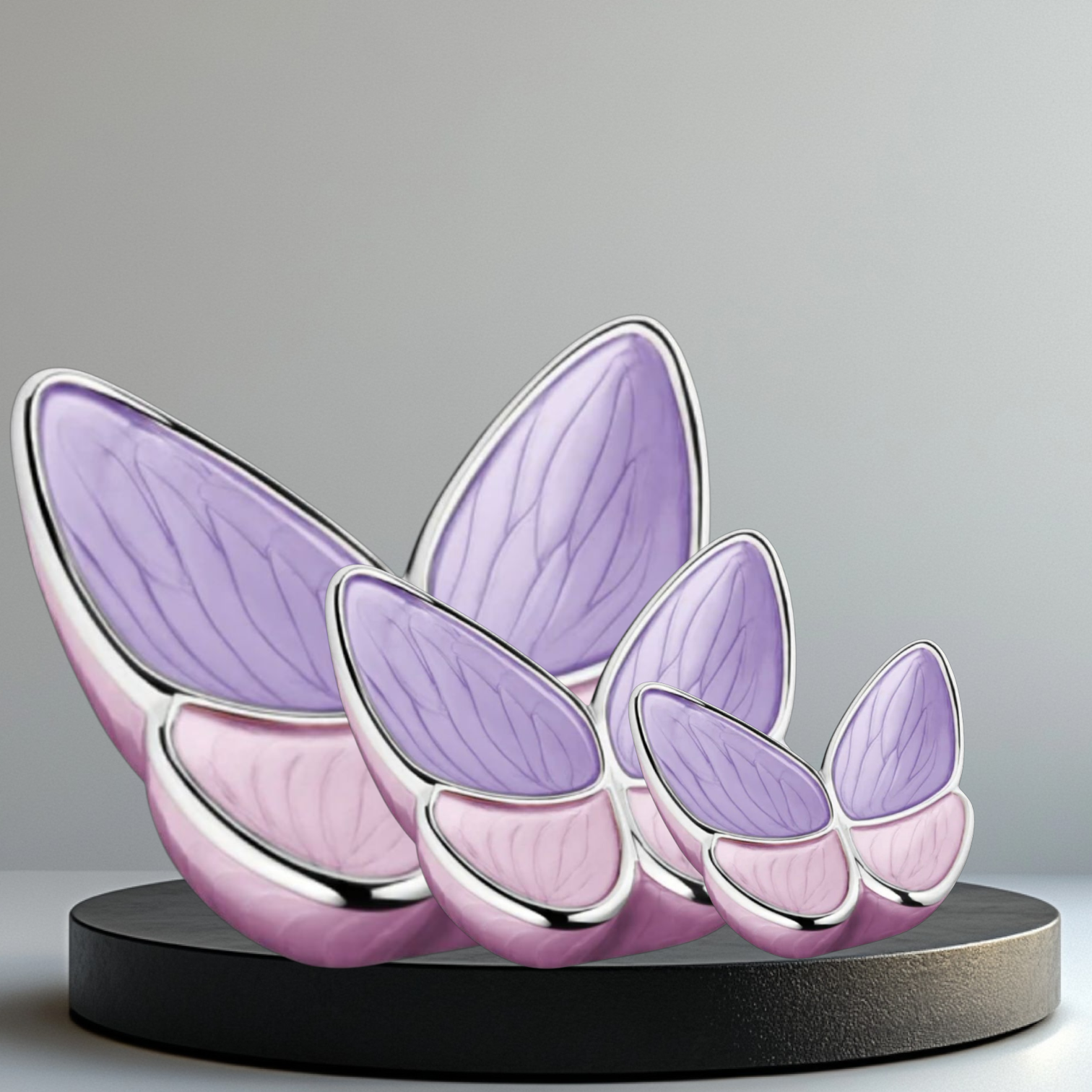Urn vlinder roze/paars ( 3 formaten)