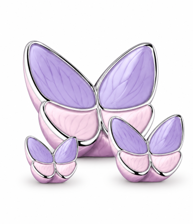 Urn vlinder roze/paars ( 3 formaten)