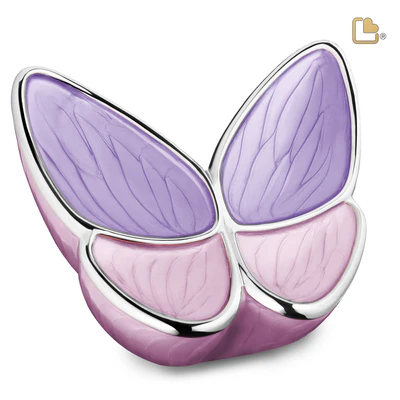 Urn vlinder roze/paars ( 2 formaten)