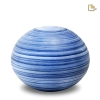 Biologische urn Blauw gestreept- ( 4,2 liter)Bio urn blauw 2 Biologische urn Blauw gestreept- ( 4,2 liter)