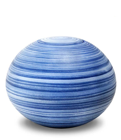 biologische urn blauw