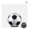 Mini urn voetbal met dop - Urnenonline.nl Mini urn - Voetbal met zilverkleur MAT