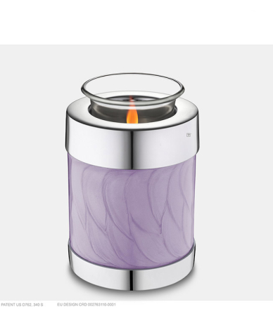 waxinehouder urn paars