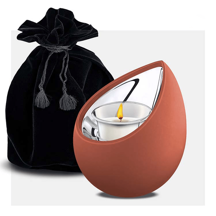 urn waxine oranje traan