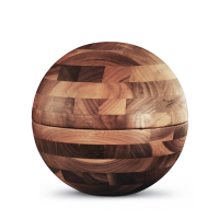 Houten urn - Bol Walnoothout ( 3.5 kilo )