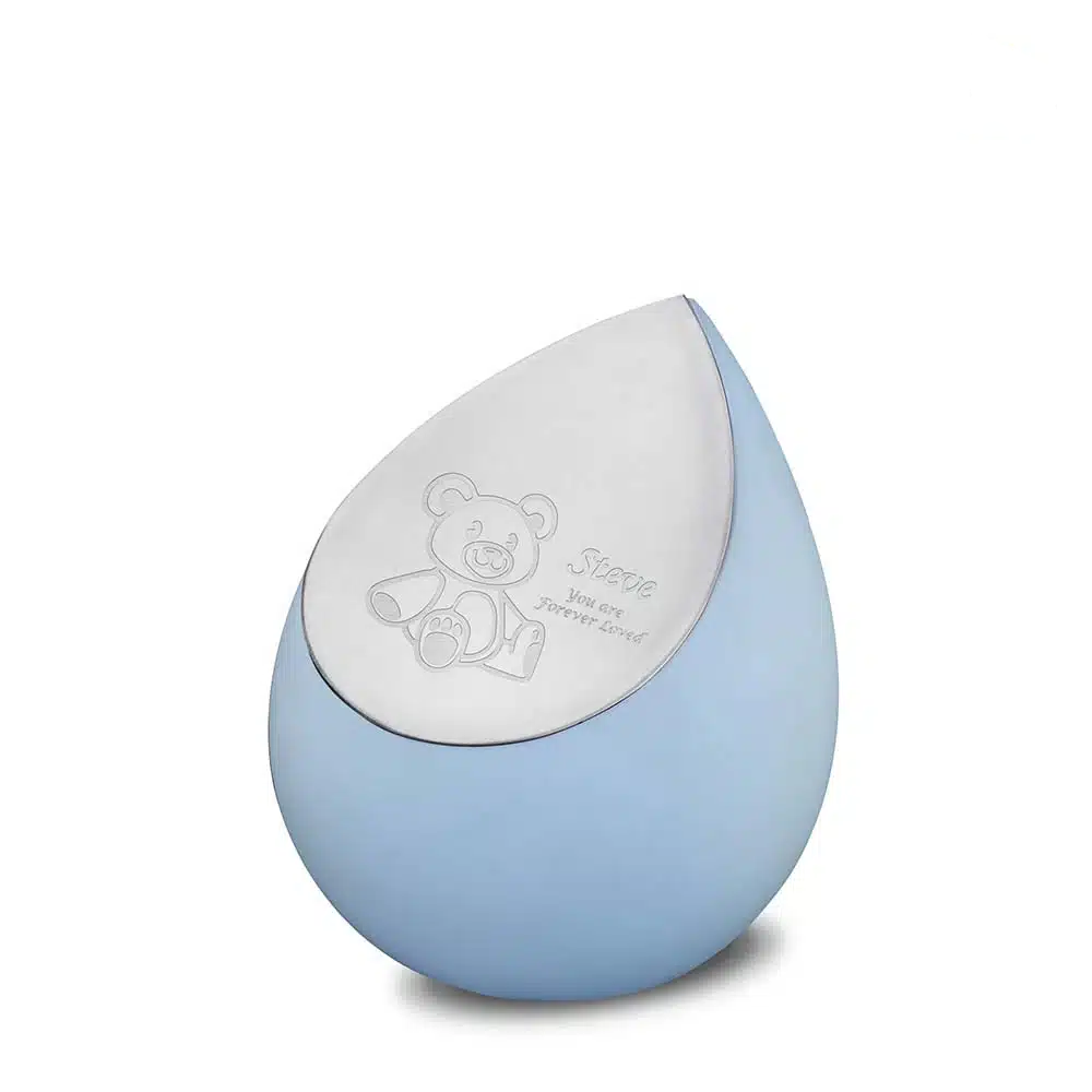 Drop-urn-licht-blauw-Urnenonline.nl-1 kopie druppel urn licht blauw