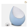 Drop urn licht blauw - Urnenonline.nl 4