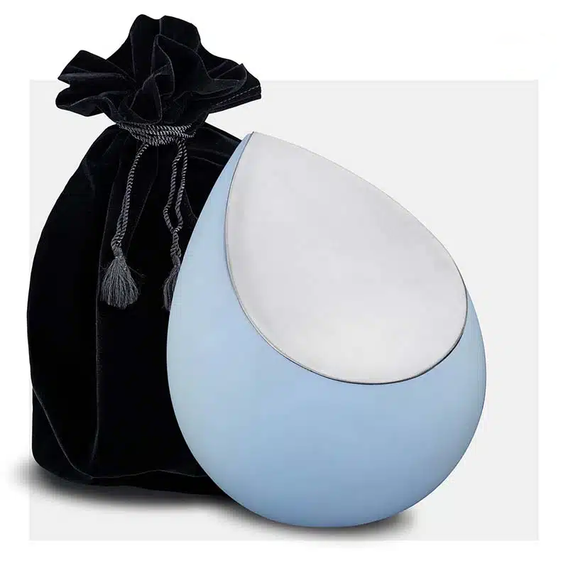 Drop-urn-licht-blauw-Urnenonline.nl-5 kopie druppel urn licht blauw