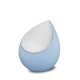 druppel urn licht blauw