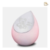 Drop urn rose -Urnenonline 1 Urn Druppel Licht Roze (0.85l)