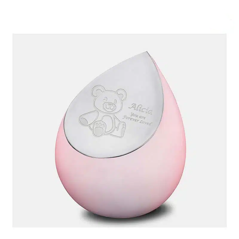 Drop-urn-rose-Urnenonline-1 kopie Druppel urn roze