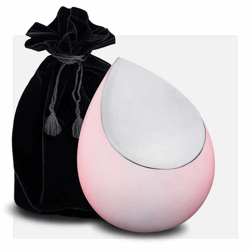 Drop-urn-rose-Urnenonline-4 kopie Druppel urn roze