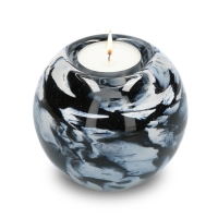 Urn waxinelicht - Zwart/ Wit