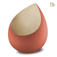 Urn Druppel terracotta ( 2 formaten)