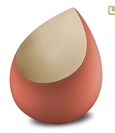 Urn Druppel terracotta ( 2 formaten)