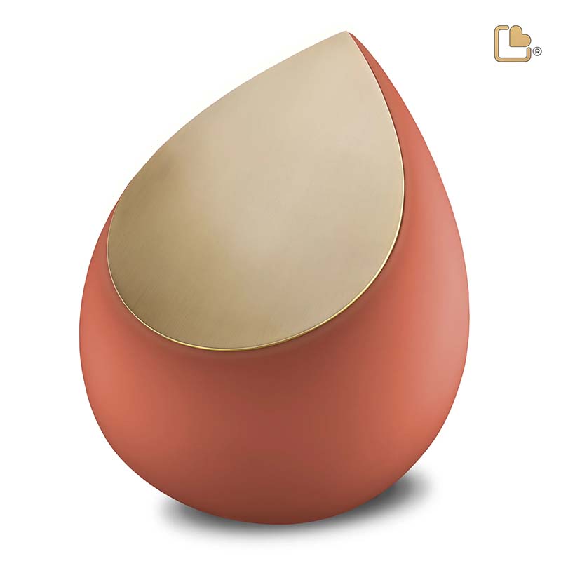 Urn Druppel terracotta ( 2 formaten)