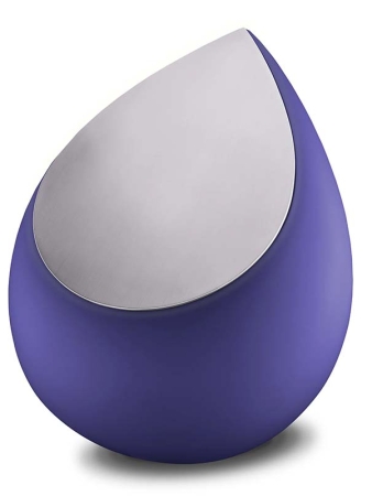 Urn Druppel donkerblauw ( 2 formaten)