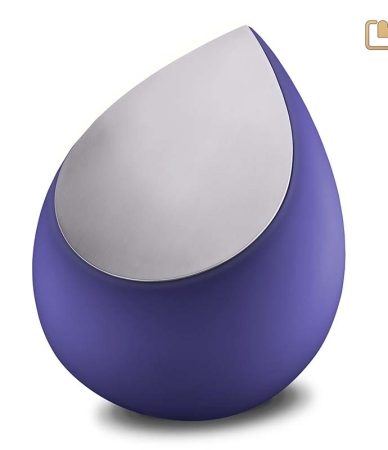 Urn Druppel donkerblauw ( 2 formaten)