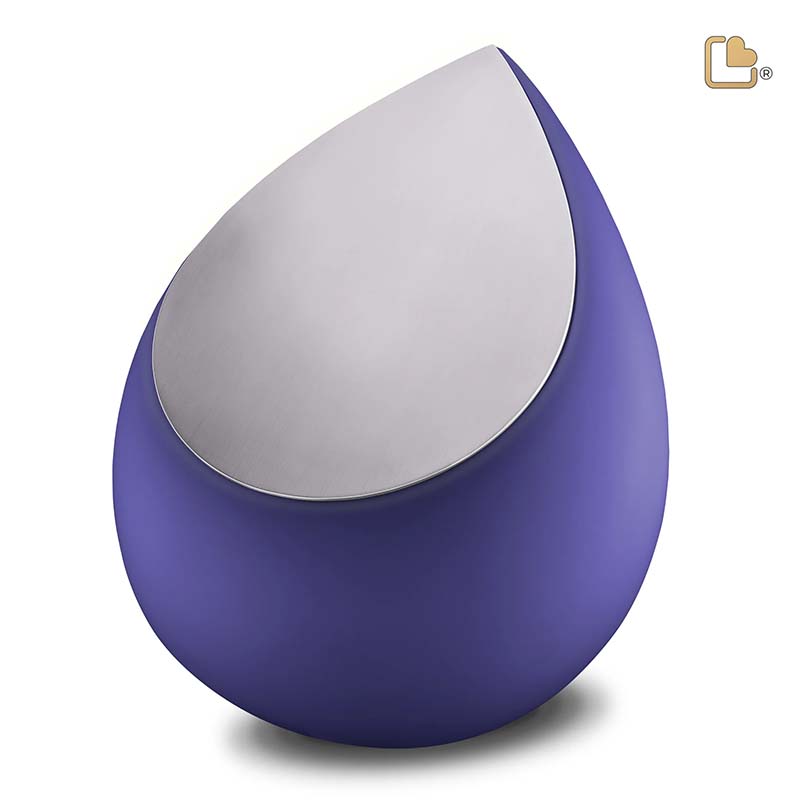 Urn Druppel donkerblauw ( 2 formaten)