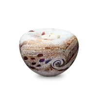 Urn met waxine licht - Ivory