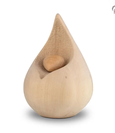 Houten urne Celest