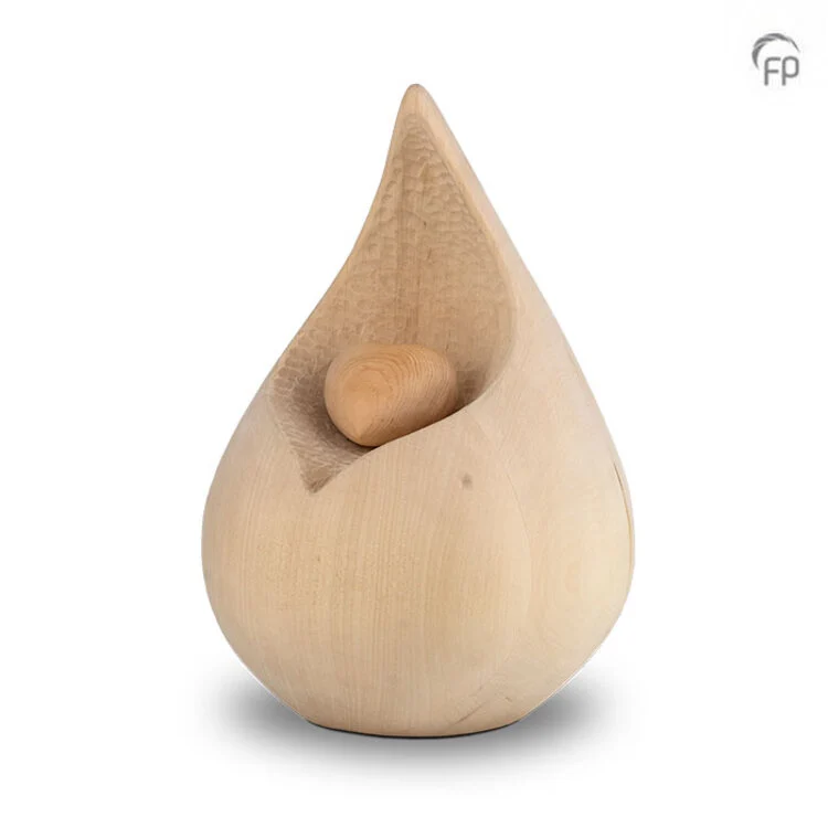 Houten urne Celest