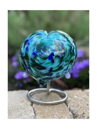 Urn hart - Turquoise-green-blue