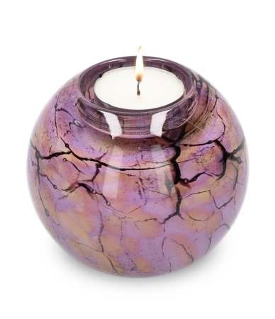 Urn waxinelicht - lila