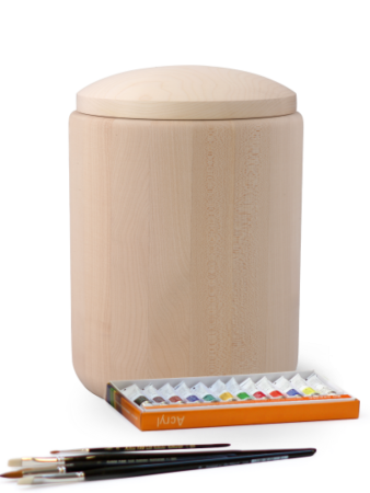 Houten urn - Esdoornhout 4 liter