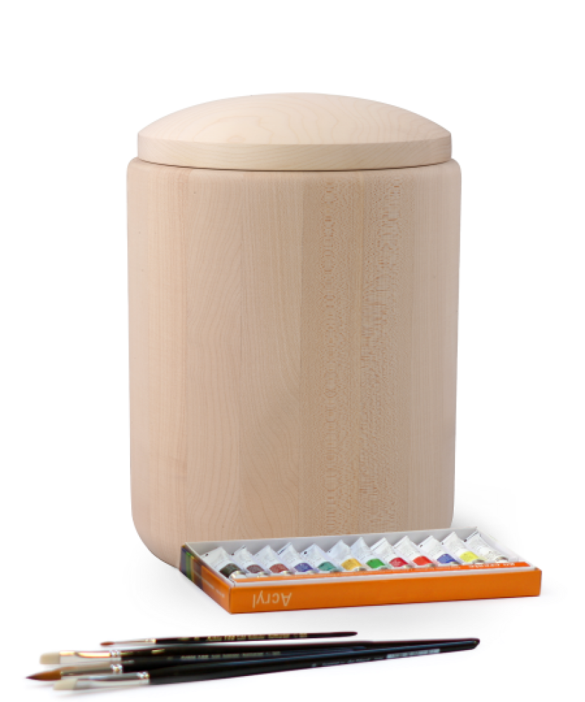 Houten urn - Esdoornhout 4 liter