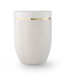 Houten urn - Elzenhout Wit (4 liter )