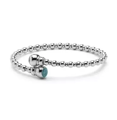 Armband met as Zilver - Bl 007