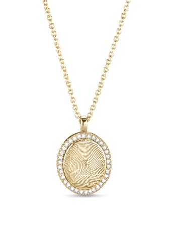 Fingerprint as ketting rond 463 S