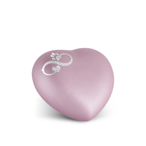 Dieren urn Infinity & poot roze