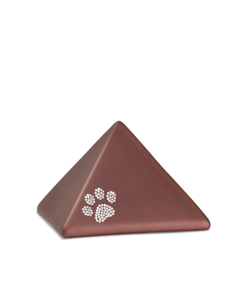 Dieren urn Pyramide Robijn rood