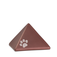 Dieren urn Pyramide Robijn rood