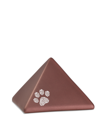 Dieren urn Pyramide Robijn rood