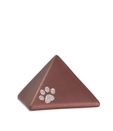 Dieren urn Pyramide Robijn rood
