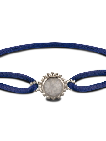 armband van satijn BL019 met as en hars