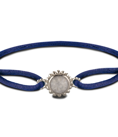 armband van satijn BL019 met as en hars