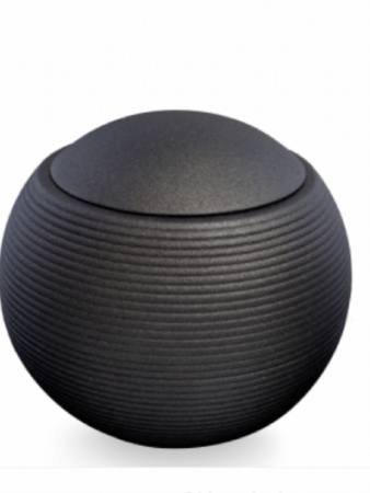 Keramische urn zwart 04 ( 3.2 liter)