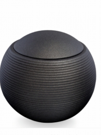 Keramische urn zwart 04 ( 3.2 liter)