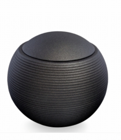 Keramische urn zwart 04 ( 3.2 liter)