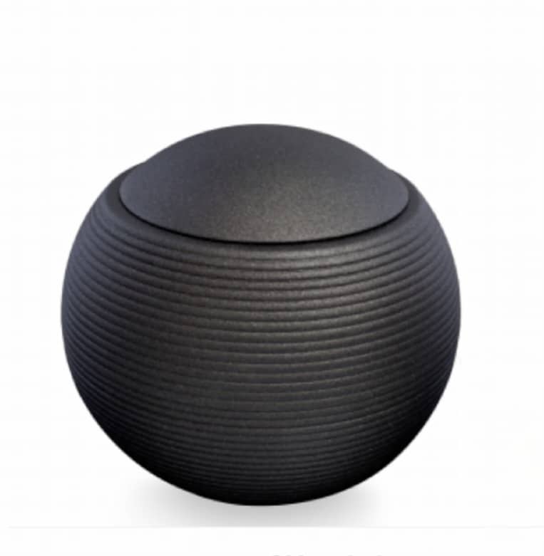 Keramische urn zwart 04 ( 3.2 liter)
