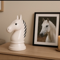 Urn Paard - Wit ( 5 liter )