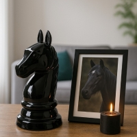 Urn Paard - Zwart ( 5 liter )