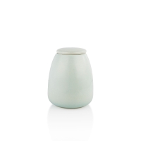 Keramische urn - licht Groen