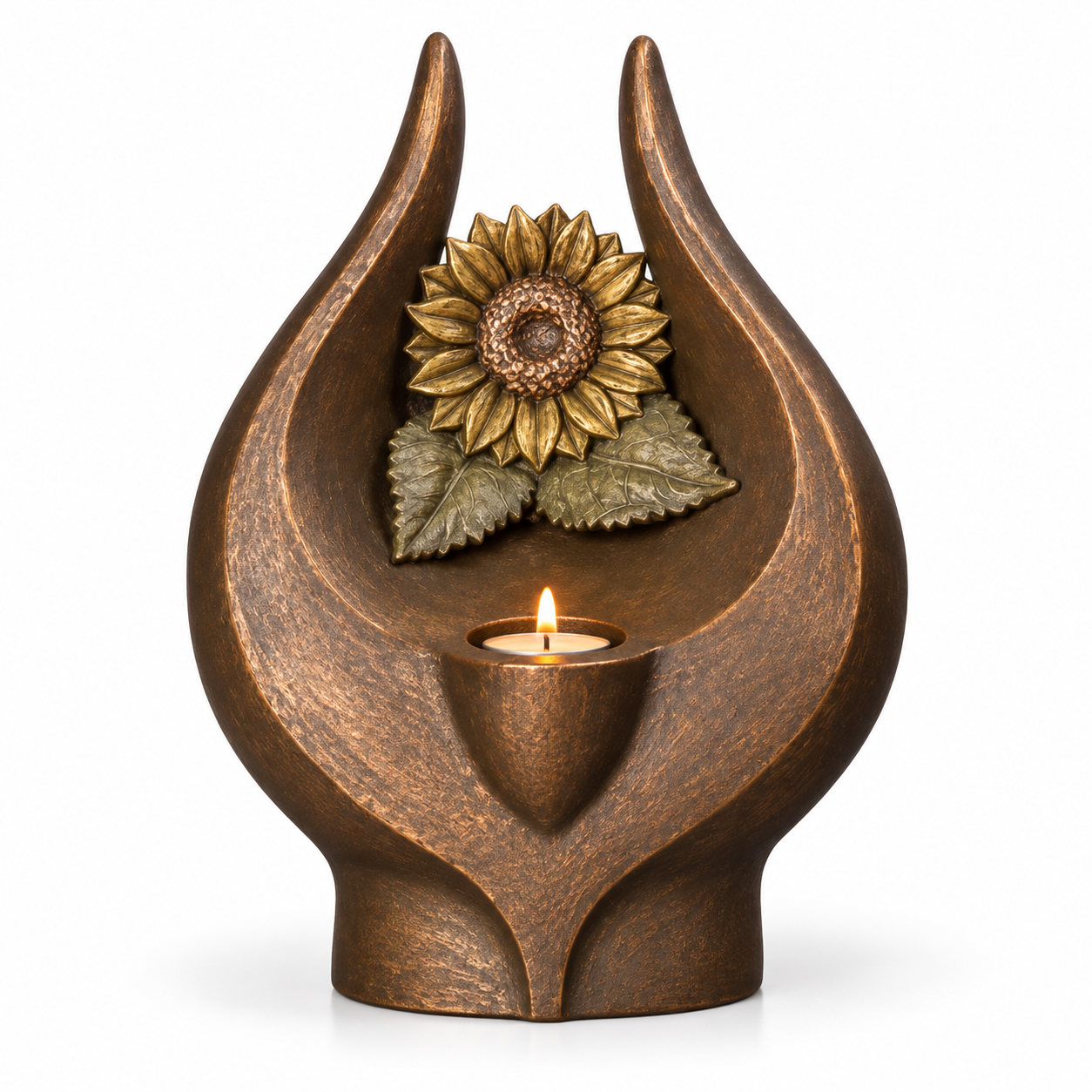 Keramische urn Zonnebloem ( 3.5 liter)
