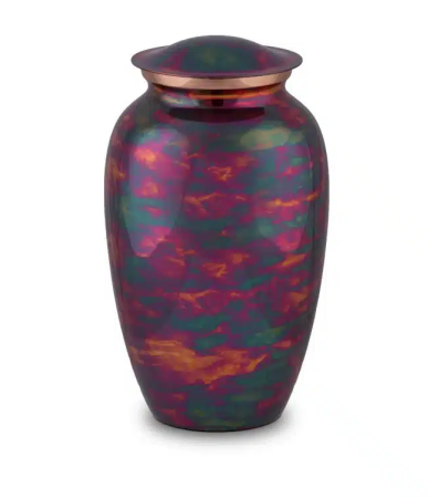 metaal urn raku