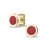 301 YE_Red oorbellen met as 317